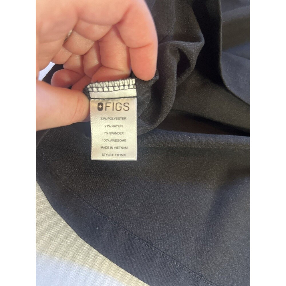 Figs Catarina One Pocket Scrub Top large, Black - Picture 9 of 10